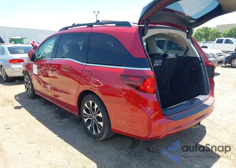 2025 Honda Odyssey Elite из США, поврежденный, VIN 5FNRL6H98SB009344